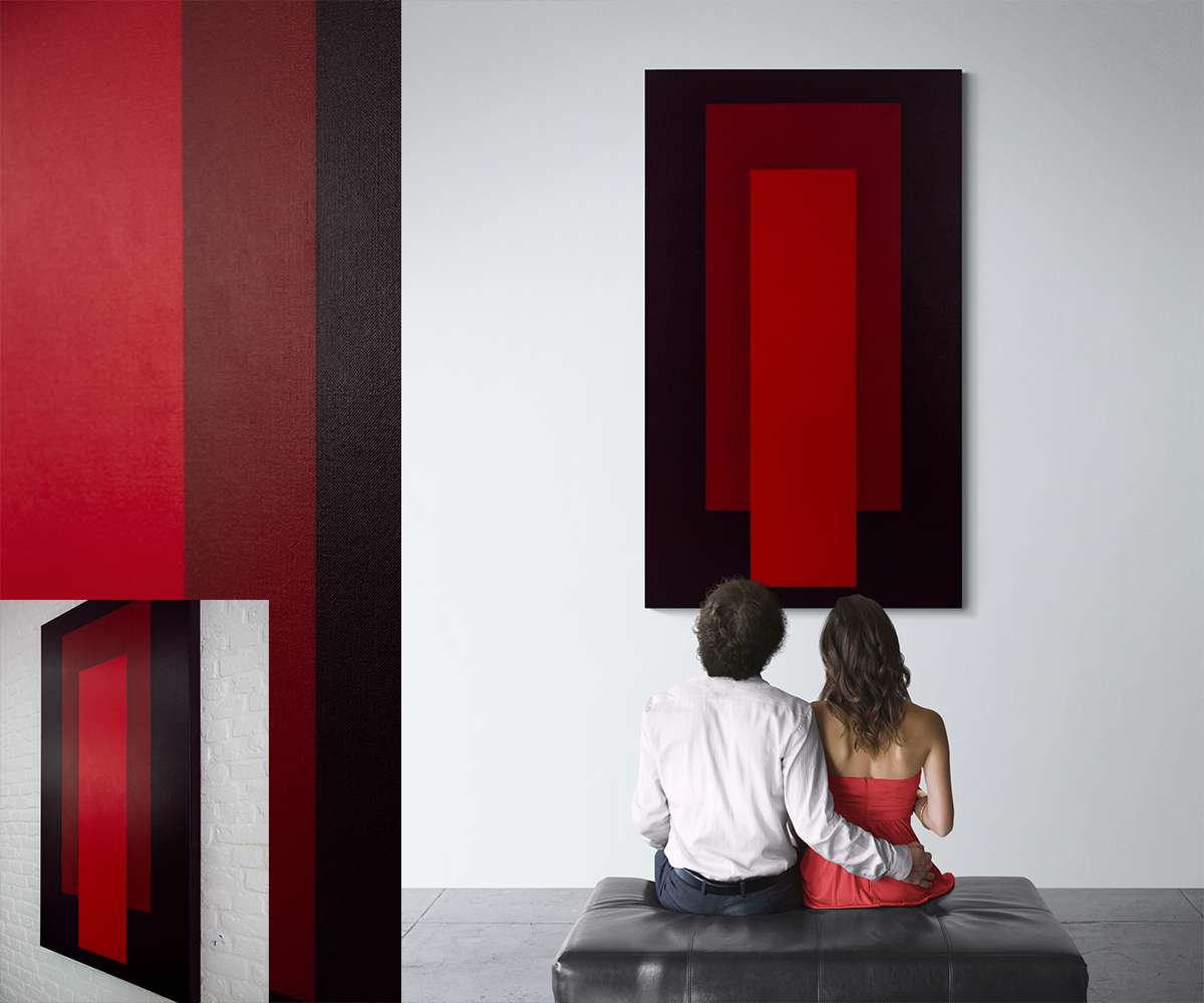 KH#203: Abstraktes Farbfl&auml;chen-Gem&auml;lde � Simultankontrast und meditative Tiefe