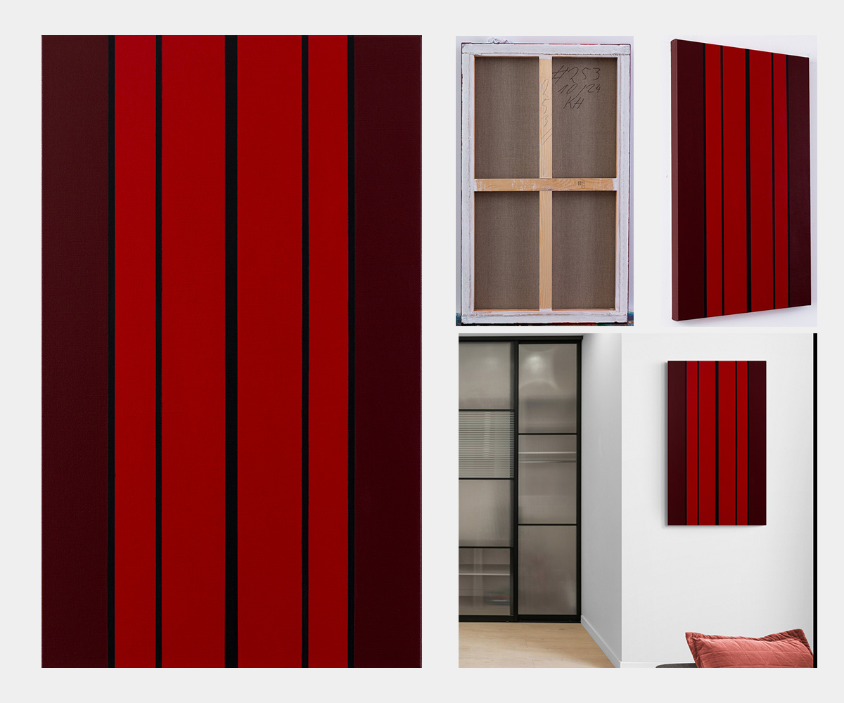 Painting: abstract stripes minimalism KH#253