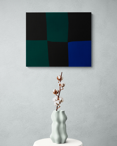 Painting: abstract red and black minimalism KH#286