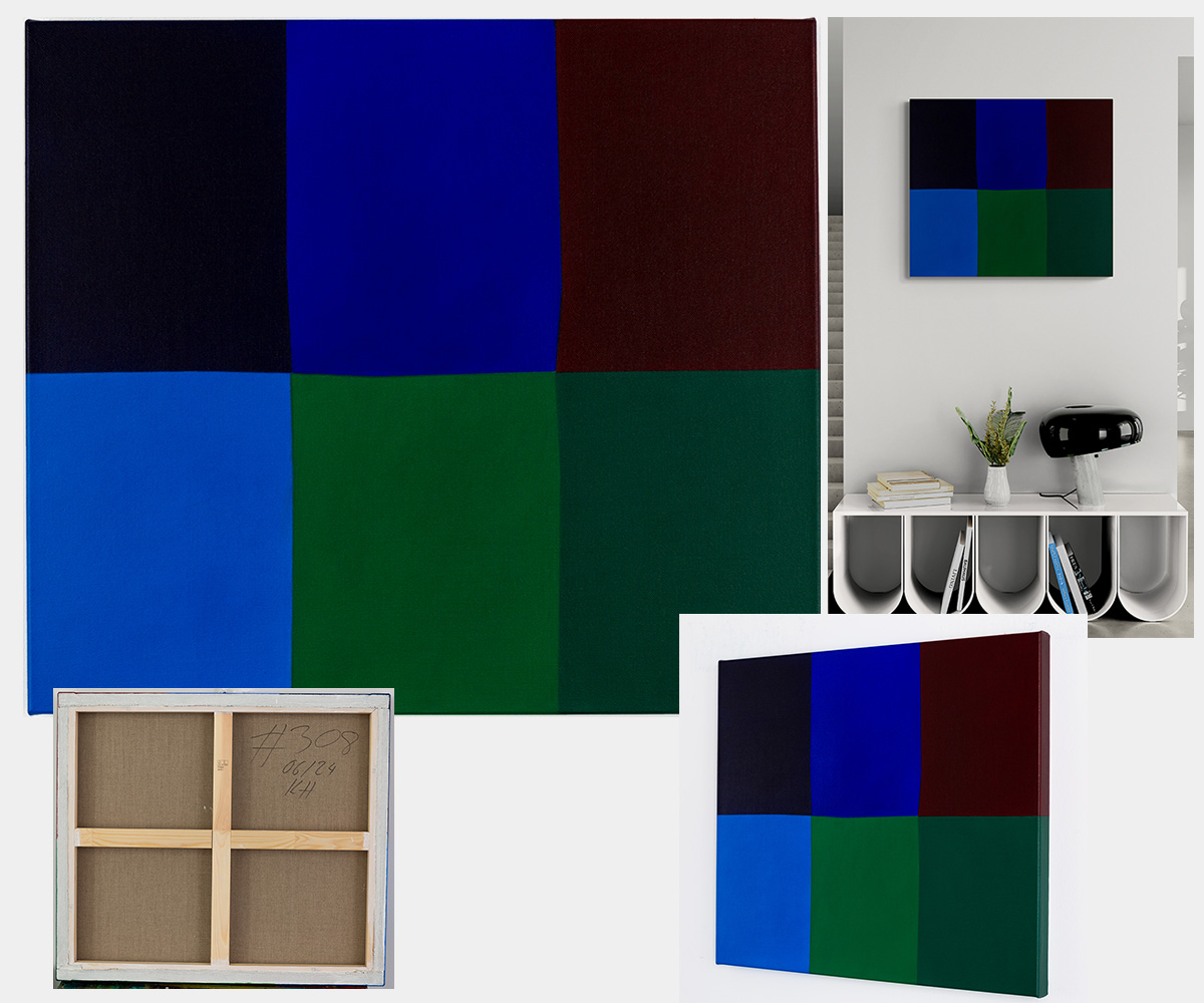 Painting: abstract colorfield minimalism KH#308