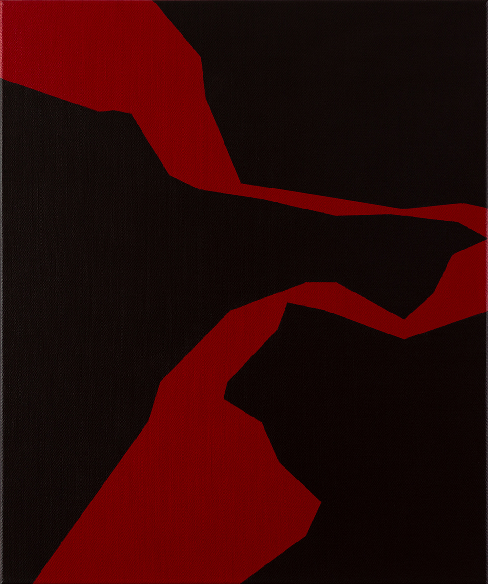 Painting: abstract stripes minimalism KH#314
