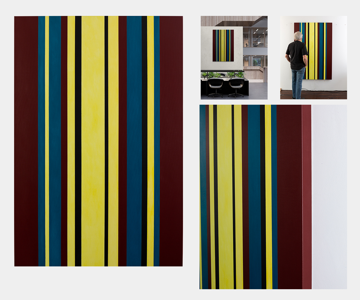 Painting: abstract stripes minimalism KH#329