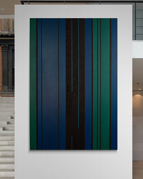 Painting: abstract stripes minimalism KH#330