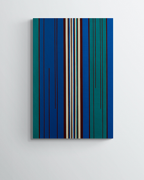 Gemaelde: Streifen konstruktiv Farbfeld minimalistisch KH#331