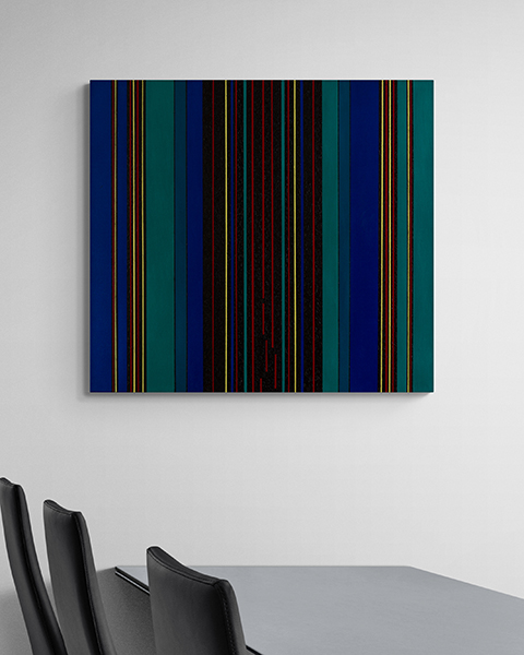 Painting: abstract stripes minimalism KH#333