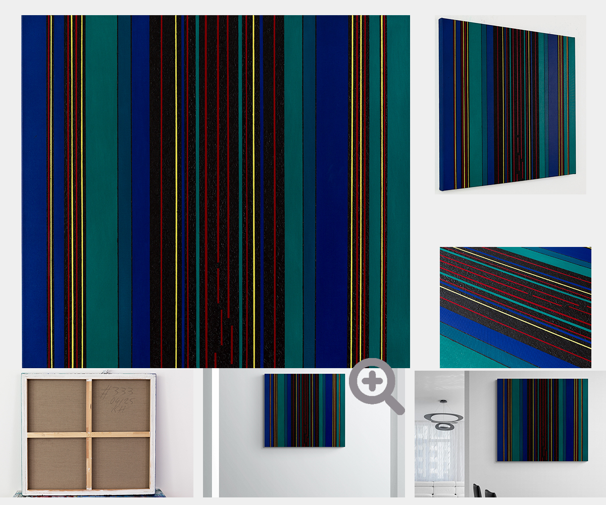 Painting: abstract stripes minimalism KH#333