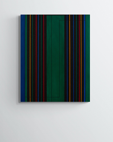 Painting: abstract stripes minimalism KH#340