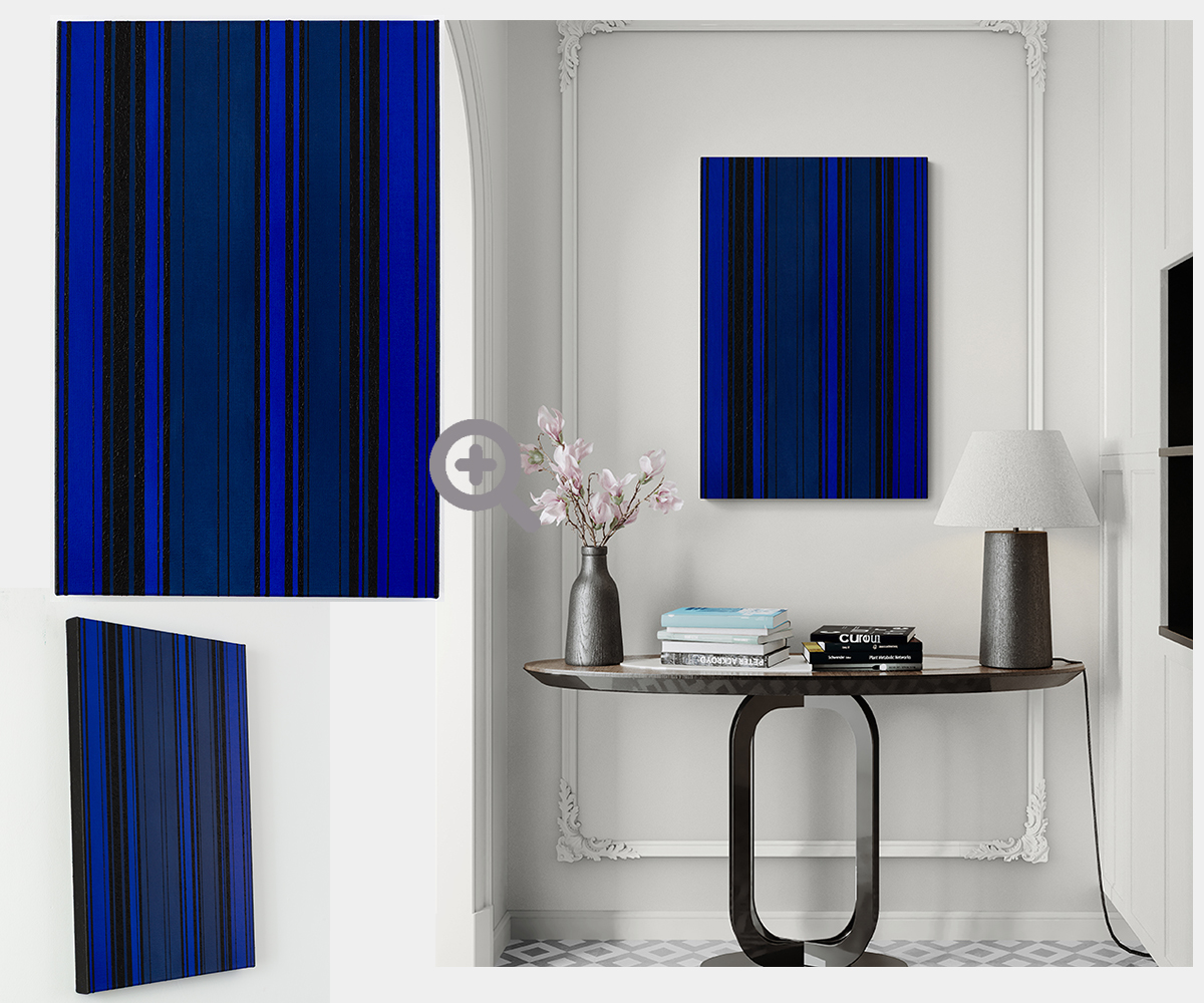 Rhythmus und Qualitätskontrast in Kobalt Blau: KH#345