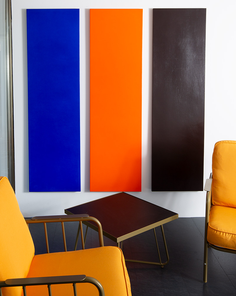 KH#354:Three colorfield paintings on wood
